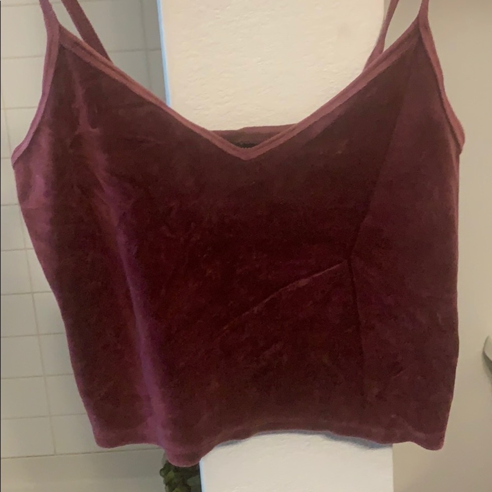 Purplish maroon crop top